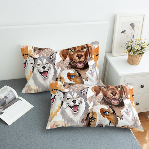 Image of Laughing Pup SWZT1654 Pillowcase