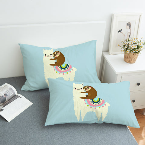 Image of Sloth Llama SWZT1662 Pillowcase