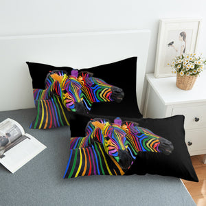 Colorful Zebra SWZT1668 Pillowcase