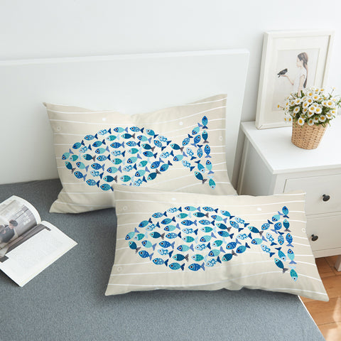 Image of Fish Shape SWZT2191 Pillowcase