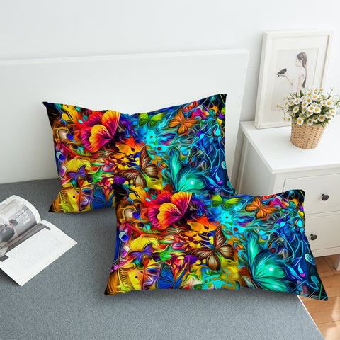 Image of 3D Hallucinate Butterfly SWZT2253 Pillowcase