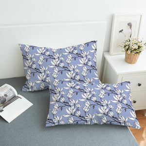 White Flowers Indigo SWZT2254 Pillowcase