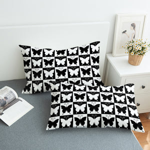 Checked Butterflies SWZT2328 Pillowcase