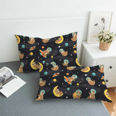 Image of Space Sloth SWZT2382 Pillowcase