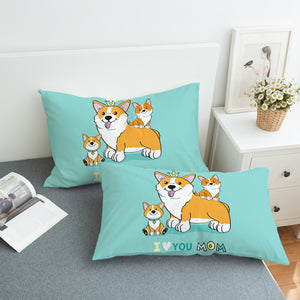 Corgi Fam SWZT2432 Pillowcase