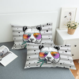 Panda Striped SWZT2482 Pillowcase