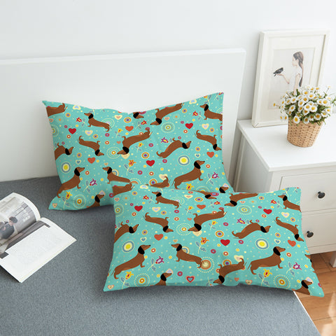 Image of Dachshund Pattern SWZT2489 Pillowcase