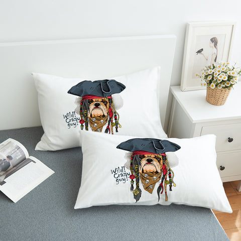 Image of Pirate Pug SWZT2505 Pillowcase