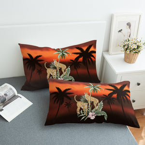 Sunset Leopard SWZT2513 Pillowcase