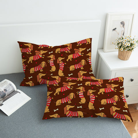 Image of Cute Dachshund SWZT2527 Pillowcase