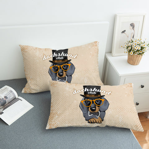 Image of Mr Dachshund SWZT2529 Pillowcase