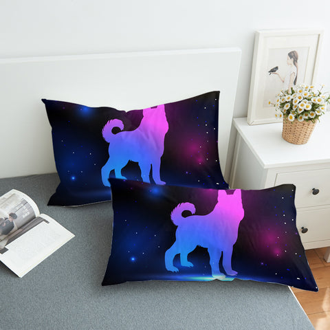 Image of Galaxy Wolf  SWZT3308 Pillowcase