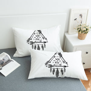 Wild & Free - Triangle Arrow Dreamcatcher SWZT3354 Pillowcase