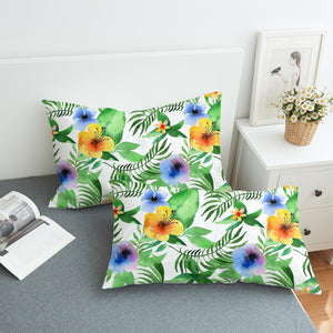 Colorful Flowers & Leaves SWZT3368 Pillowcase