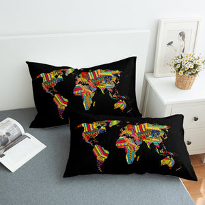 Colorful Aztec Map SWZT3370 Pillowcase