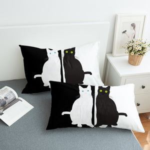 Reflect B&W Cats SWZT3380 Pillowcase