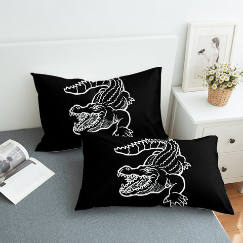 Image of Crocodile Sketch SWZT3382 Pillowcase