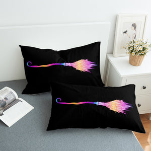 Colorful Gradient Flying Broom SWZT3383 Pillowcase