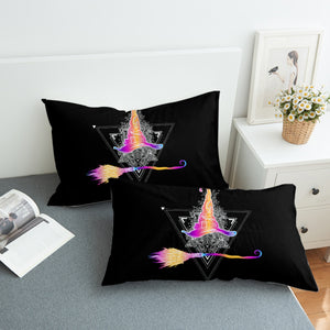 Colorful Gradient Witch Hat Dreamcatcher SWZT3384 Pillowcase