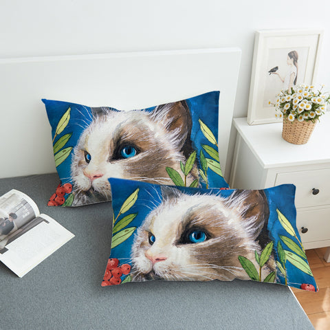 Image of Tropical Fruit Cat SWZT3589 Pillowcase