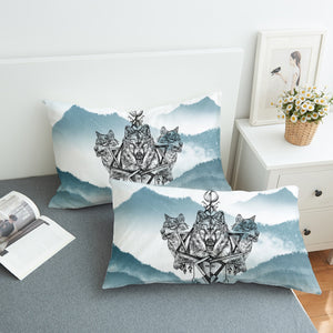 Three Wolf Dreamcatcher  SWZT3598 Pillowcase