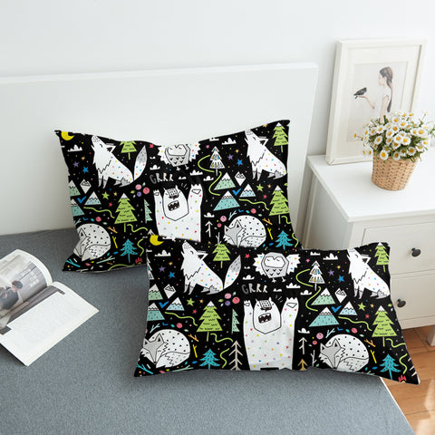 Image of Cartoon Winter Animals SWZT3601 Pillowcase