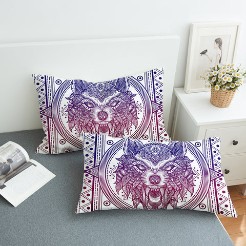 Image of Wolf Mandala SWZT3602 Pillowcase