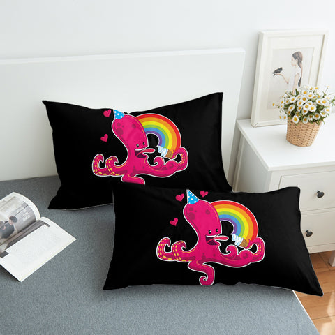 Image of Rainbow In Love Octopus SWZT3604 Pillowcase