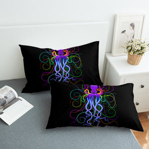 Neon Colorful Octopus SWZT3605 Pillowcase