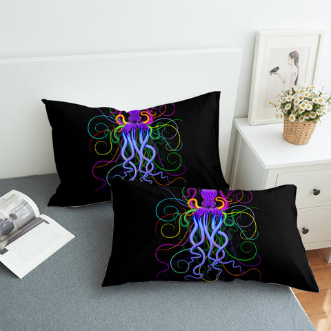 Image of Neon Colorful Octopus SWZT3605 Pillowcase