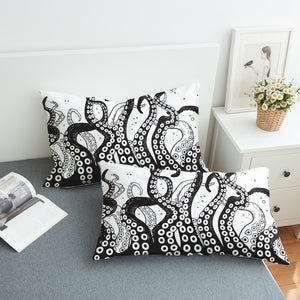 B&W Octopus's Tentacles SWZT3654 Pillowcase