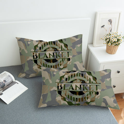 Image of Blanket Logo Camo SWZT3655 Pillowcase