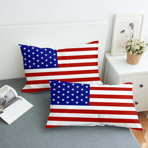 Image of USA Flag SWZT3662 Pillowcase