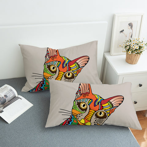 Image of Colorful Aztec Sphynx SWZT3664 Pillowcase