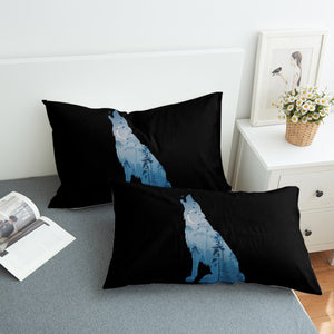 Night Forest Wolf SWZT3673 Pillowcase