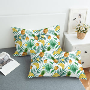 Tropical Pineapple & Bananas SWZT3677 Pillowcase