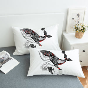 Pattern On Whale Sketch SWZT3684 Pillowcase