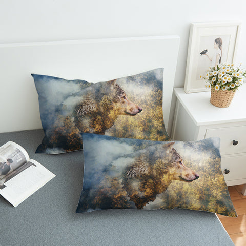 Image of Cozy Forest Wolf SWZT3689 Pillowcase