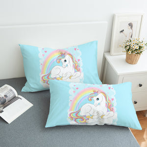 Rainbow Lovely Unicorn SWZT3690 Pillowcase