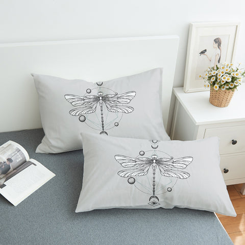 Image of Sun-Moon Butterfly Sketch Line SWZT3752 Pillowcase