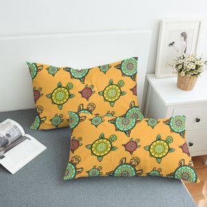Colorful Mandala Turtles Monogram  SWZT3764 Pillowcase