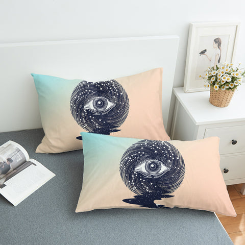 Image of Eyes Storm Night Universe SWZT3766 Pillowcase