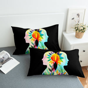 Colorful Leaves Reflect Human SWZT3804 Pillowcase