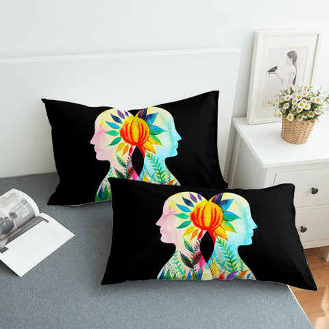 Image of Colorful Leaves Reflect Human SWZT3804 Pillowcase