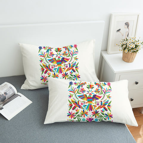 Image of Colorful Bird Art SWZT3822 Pillowcase