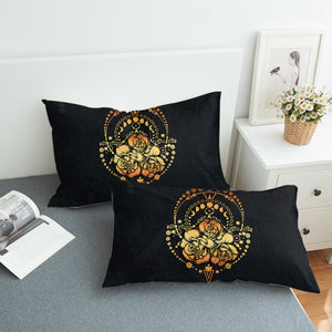 Orange Rose Gold Zodiac SWZT3826 Pillowcase