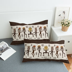 Ancient Human Dance SWZT3857 Pillowcase