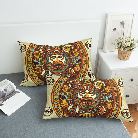 Image of Vintage Ancient Aztec Zodiac SWZT3867 Pillowcase