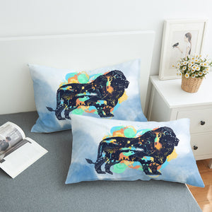 Lion - Watercolor Pastel Animal Theme SWZT3931 Pillowcase