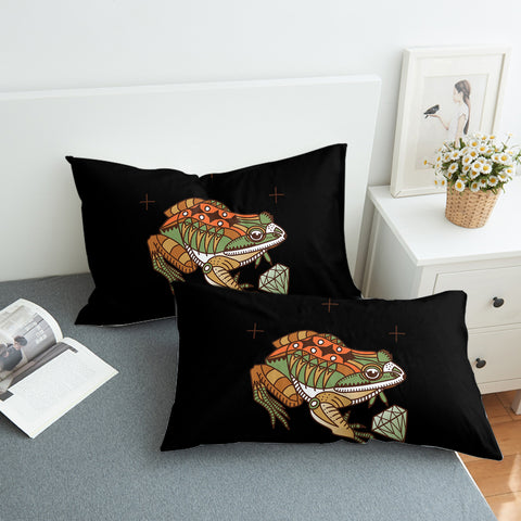 Image of Vintage Color Frog & Diamond SWZT4106 Pillowcase
